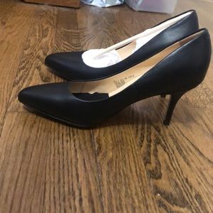 Brand New Black Leather Heels